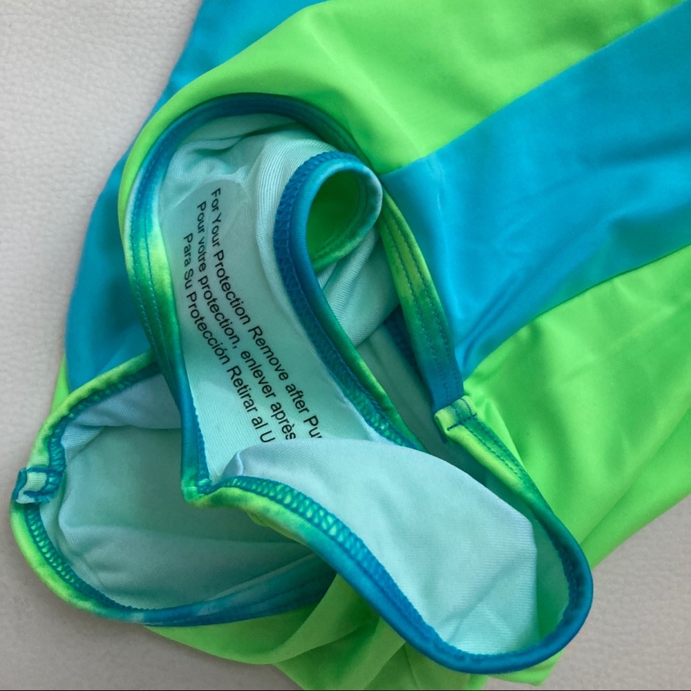 Under Armour cute neon beach UPF30+ one piece swimsuit 4063 - Picture 7 of 7
